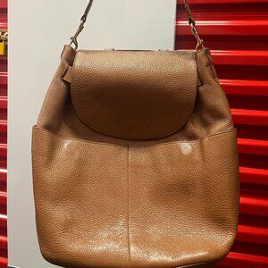 Cuyana Tan Leather Backpack